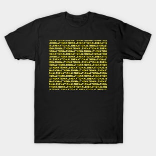 The National Band Logo Art in Yellow T-Shirt